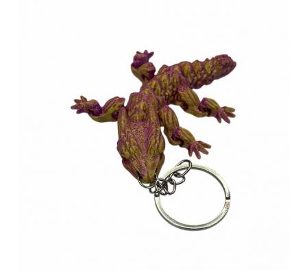 LLAVERO LAGARTO ARTICULADO 10CM IMPRESO 3D REF 227
