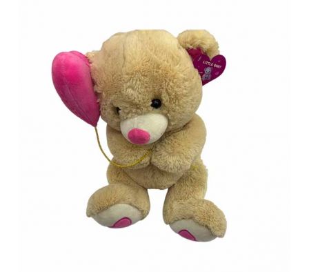 PELUCHE OSITO C/GLOBO CORAZON TE AMO 33CM REF 0648