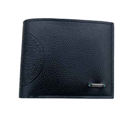 BILLETERA P/CABALLERO C/DISEÑO CIRCULAR 11X9CM CUE