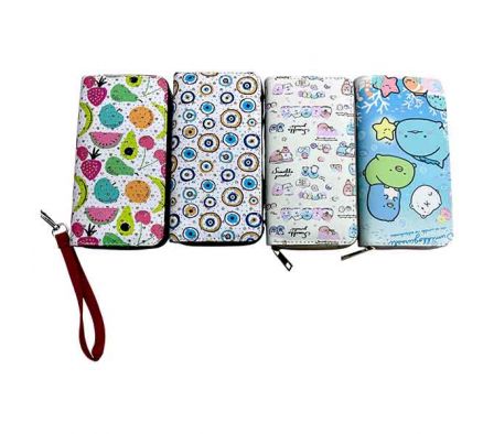 BILLETERA P/DAMA ESTAMP SURTIDO 19X10CM REF 11004-