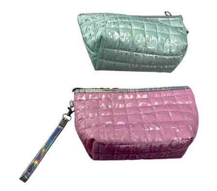 BOLSO P/MAQUILLAJE LISO ACOLCHADO 23X14X7CM NYLON 