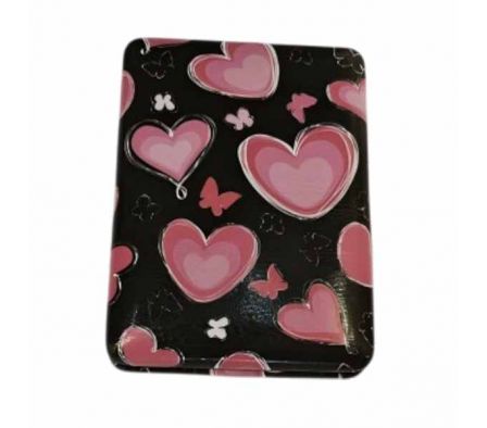 ESPEJO D/MANO ESTAMP CORAZON 6X8,5X2CM REF 6963-16