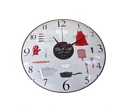 RELOJ D/PARED ESTAMP AMA D/CASA 30CM REF 18357-27