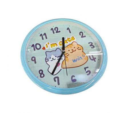 RELOJ D/PARED ESTAMP GATOS 30CM REF 18357-31