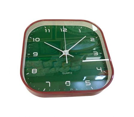 RELOJ D/PARED LISO CUADRADO 24X24CM REF 18357-32