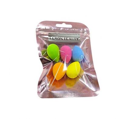 ESPONJA P/MAQUILLAJE 5PCS 13X9CM E/BOLSA REF 26019