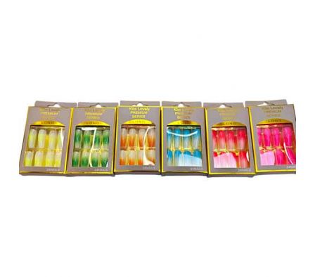 UÑAS POSTIZAS 24PCS 10X7CM REF 28619-1