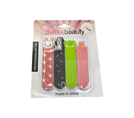 SET LIMA UÑAS DI/ANIMALES 4PCS 15X12CM E/BLISTER R