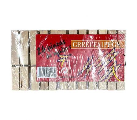 SET PINZA P/ROPA 24PCS 9CM MADERA REF 34963-36
