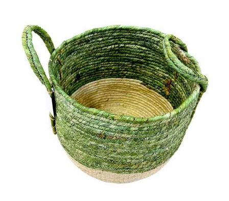 CESTO BICOLOR 28X26X25CM MIMBRE REF 36046-3