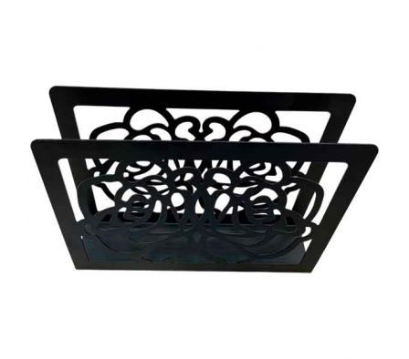 SERVILLETERO DI/HOJAS 15X4X10CM ACERO REF 50728-15