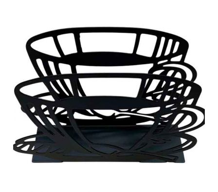 SERVILLETERO DI/TAZA 3D 14X4X10CM ACERO REF 50728-