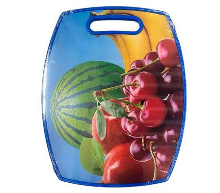 TABLA P/PICAR ESTAMP FRUTAS 30X38CM PLAST REF 3612