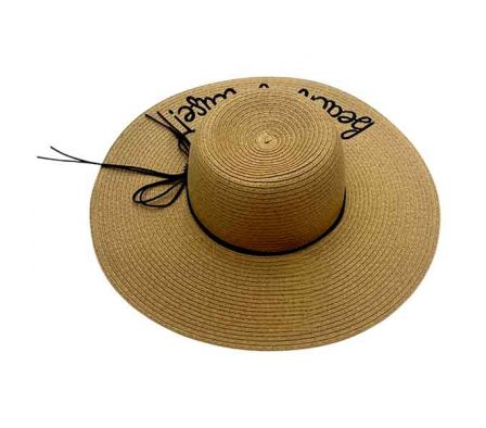 SOMBRERO C/BORDADO P/DAMA 42X10CM REF 38928-9