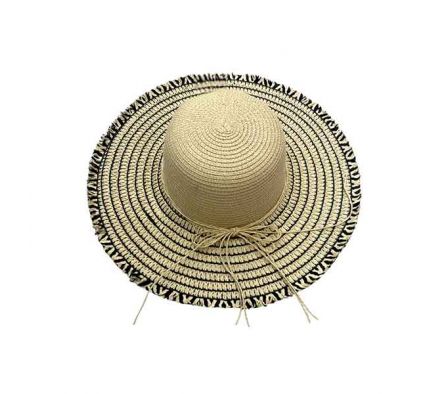 SOMBRERO C/FRANJAS P/DAMA 42X10CM REF 38928-10