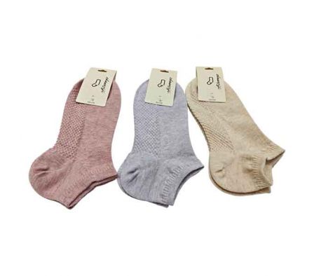 MEDIA CORTA LISA P/DAMA 20CM REF 31287-4