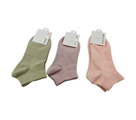 MEDIA CORTA LISA P/DAMA 20CM REF 31287-5