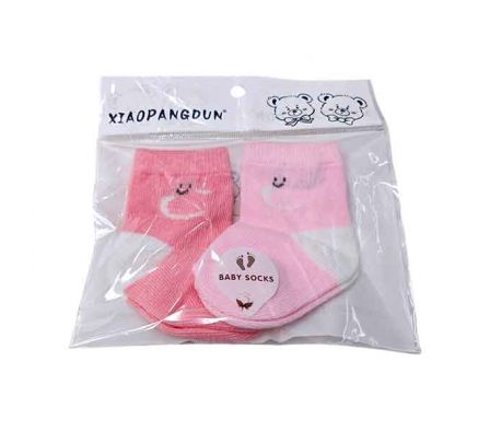 SET MEDIA SOQUETE C/SERIGRAFIA P/BEBE2PCS 12X9CM R